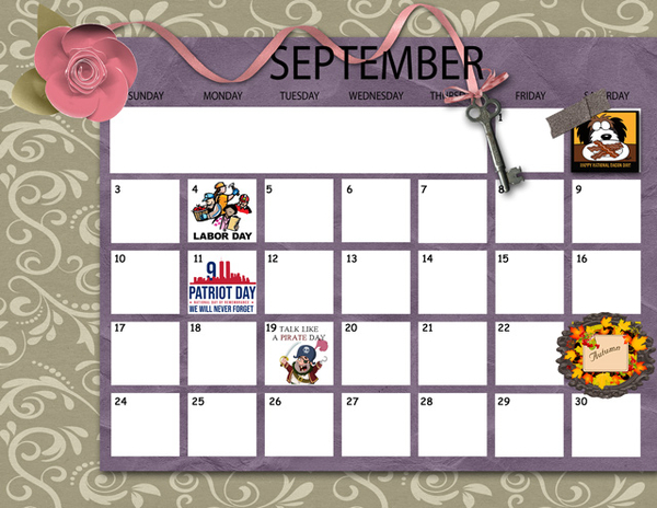September Calendar