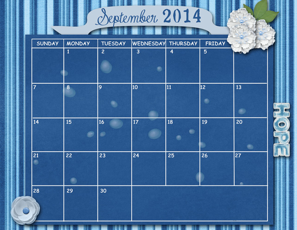 September Sum Up Calendar