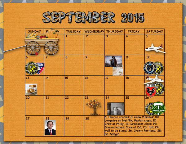 September Sum-Up Calendar