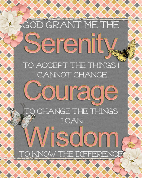Serenity Prayer Wall Hanging