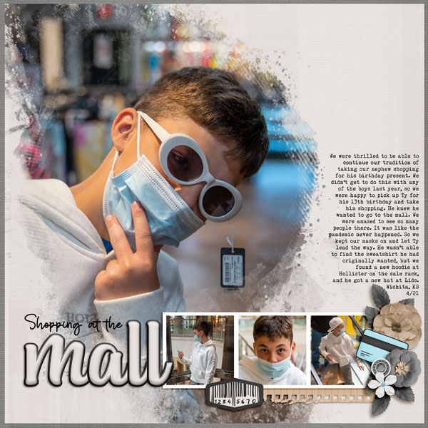 shopping at the mall