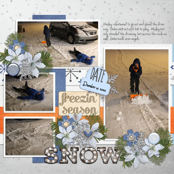 Shoveling snow