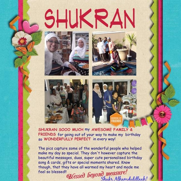 Shukran/Thank you!