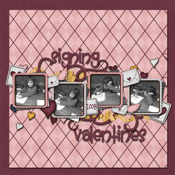 Signing Valentines