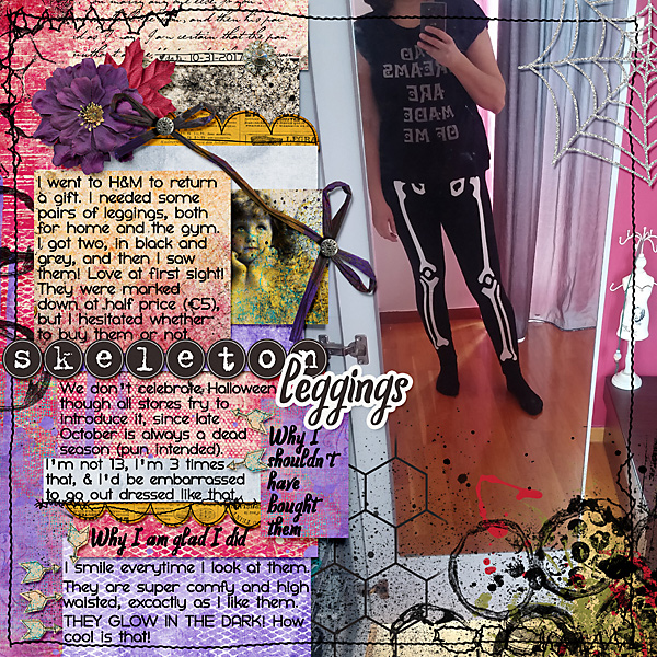 skeleton leggings