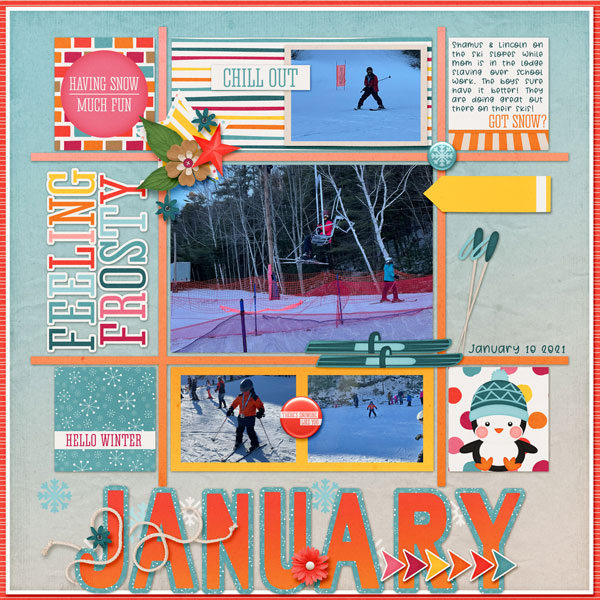 skiing