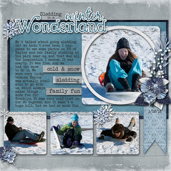 Sledding in a Winter Wonderland