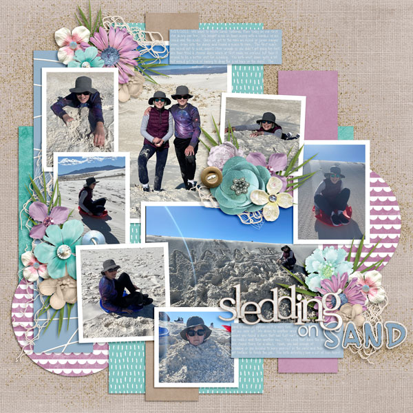Sledding on Sand