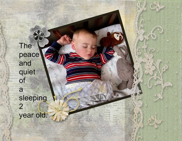 Sleeping 2 year old