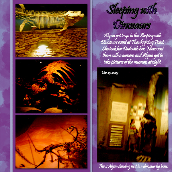 Sleeping with Dinosaurs