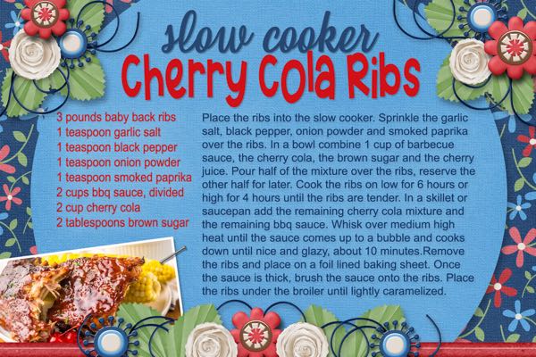 Slow Cooker Cherry Cola Ribs