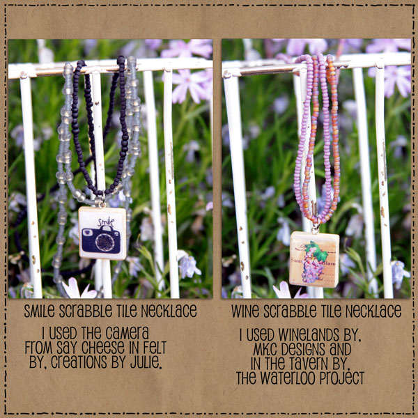 Smile and Wine Necklaces