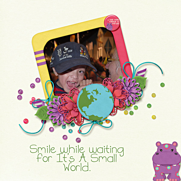 Smile while waiting for It's a Small World