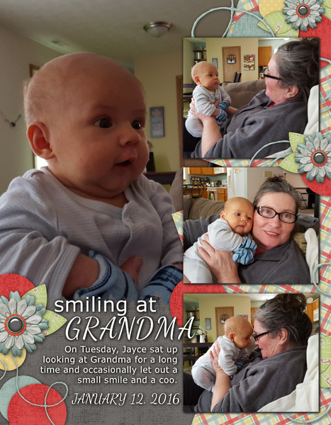 Smiling at Grandma
