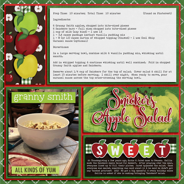 Snickers Apple Salad 12.28.21