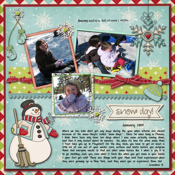 Snow Day-Dec. Mini Challenge