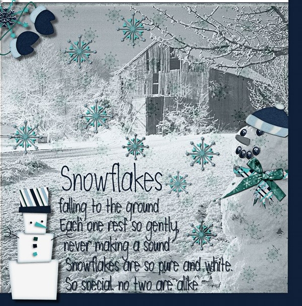 Snow flake flurry
