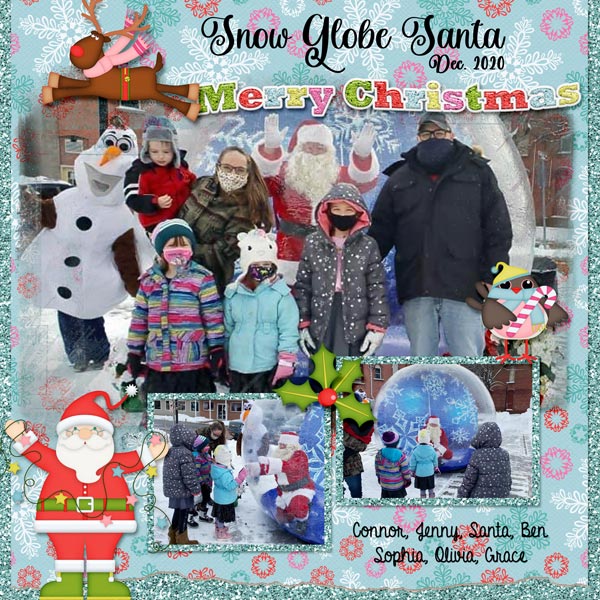 Snow globe Santa