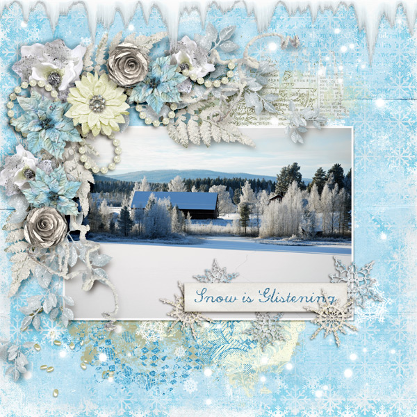 Snow-is-glistening