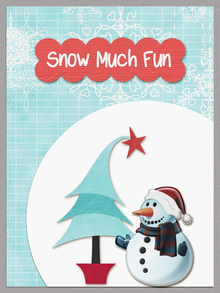 Snow man card