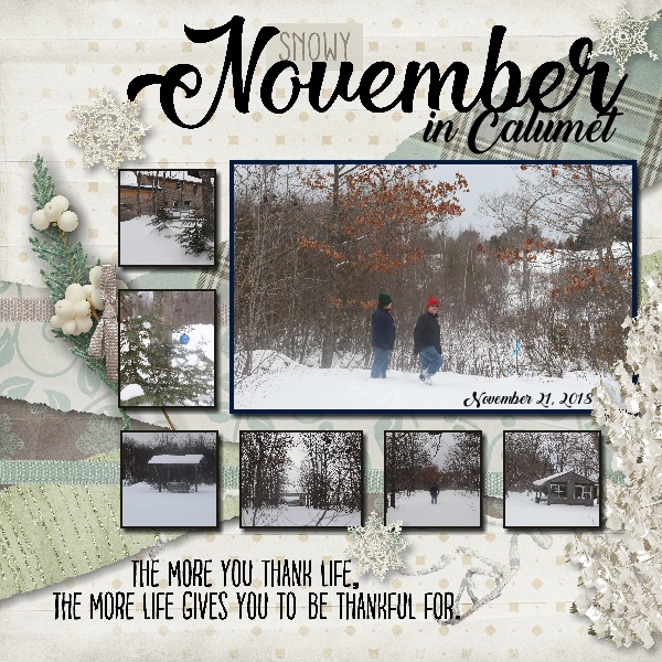 Snow November in Calumet