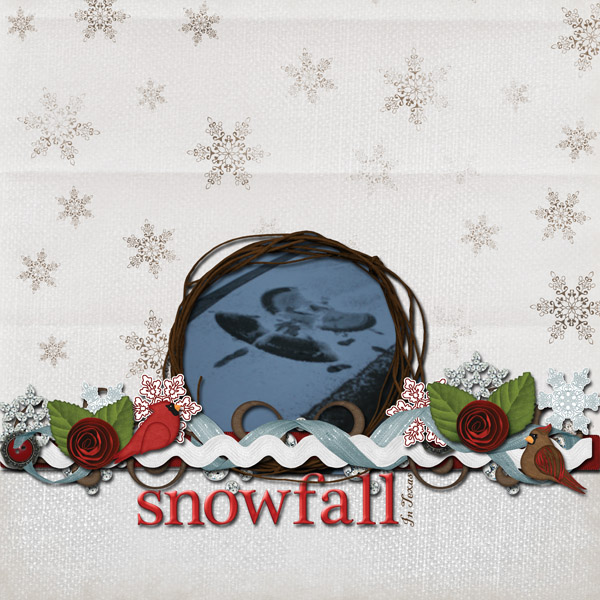 Snowfall in Texas
