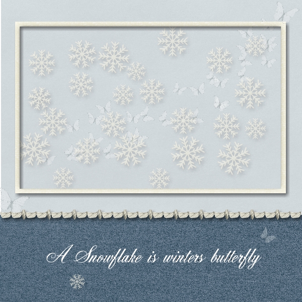 snowflake is winters butterfly