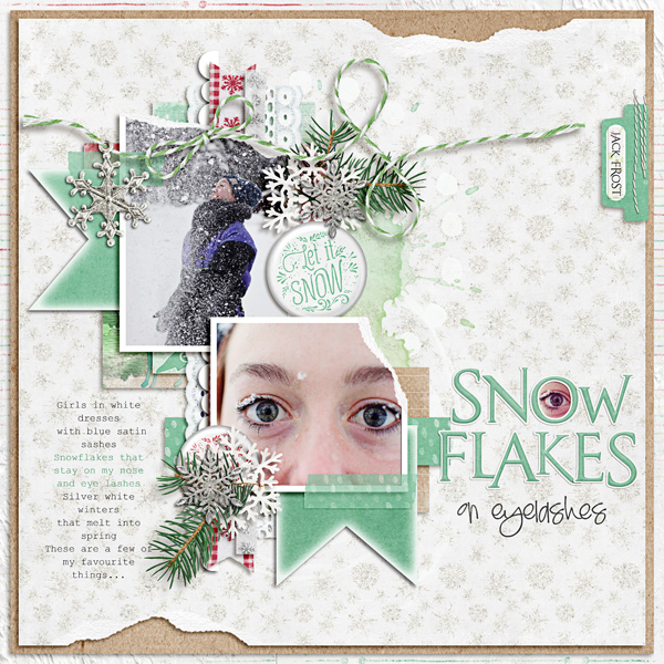 Snowflakes on eyelashes