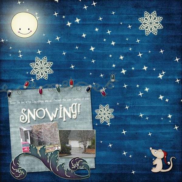 Snowing