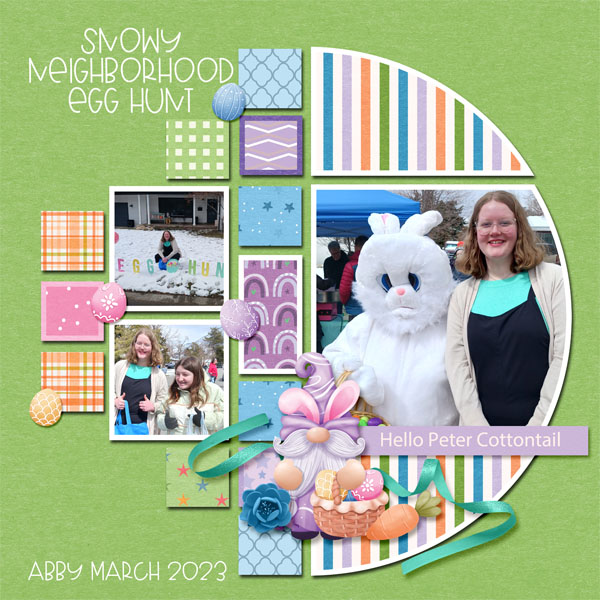 Snowy Neighborhood Egg Hunt