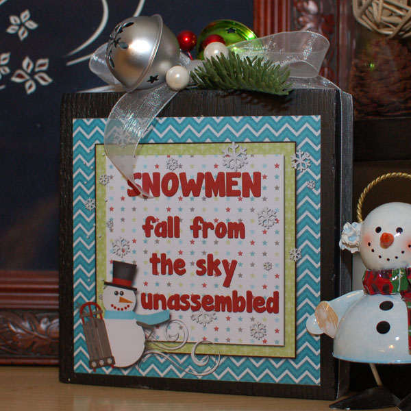 Snowy winter decor