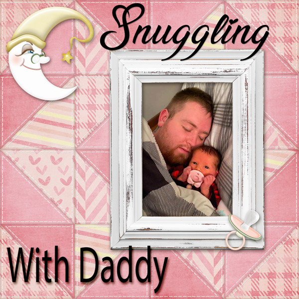 Snuggling with Daddy