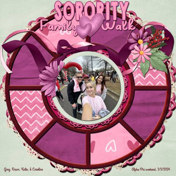 Sorority Family Heart Walk