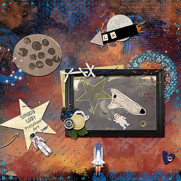 Space Unit Preschool Art