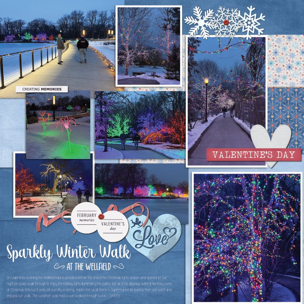 Sparkly Winter Walk at the Wellfield Botanic Garden 2/14/26: Page 1