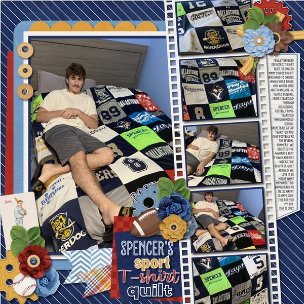 Spencer's T-shirt Quilt