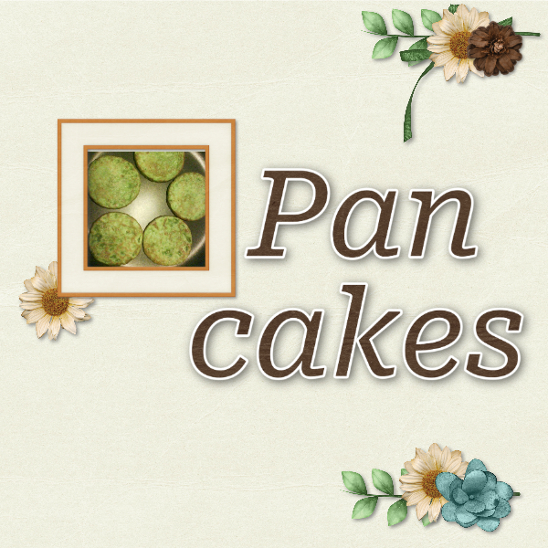 Spinach pancakes