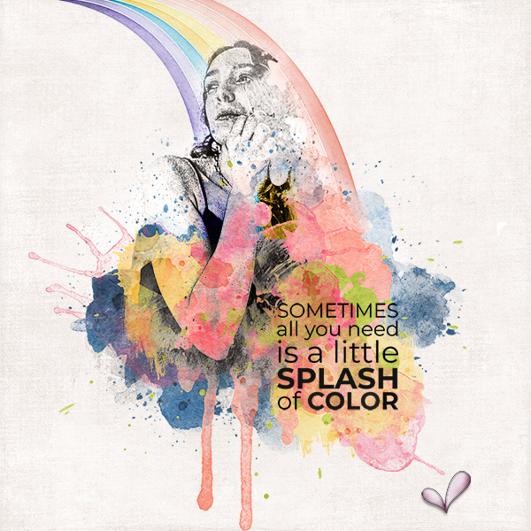 splash of color