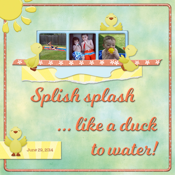 Splish splash ...