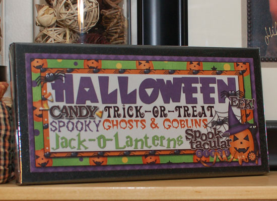 spooked plaque 6x12