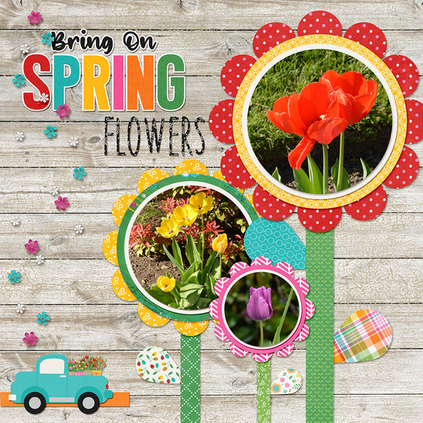 Spring Blooms Left