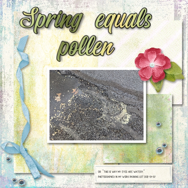 Spring equals pollen