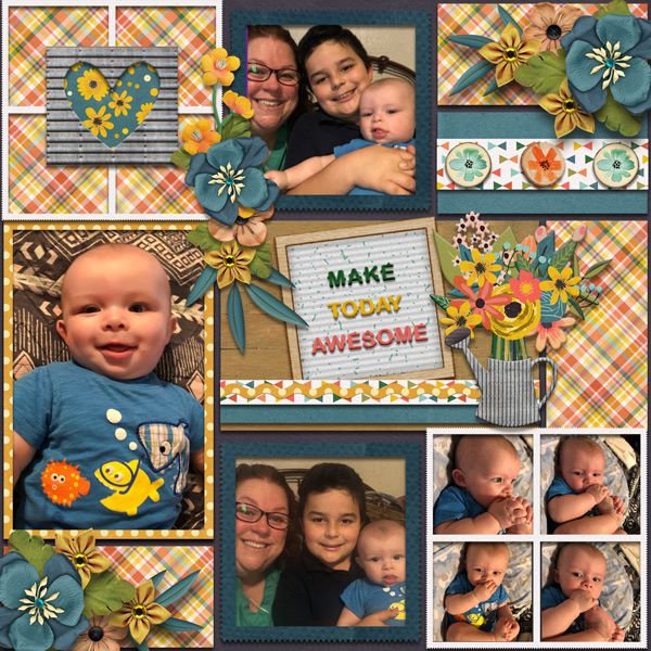 Spring Floral and Postage Stamp Frames