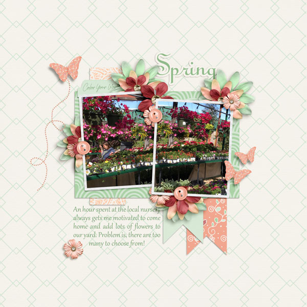 Spring Flowers - MArch Temps 2 challenge