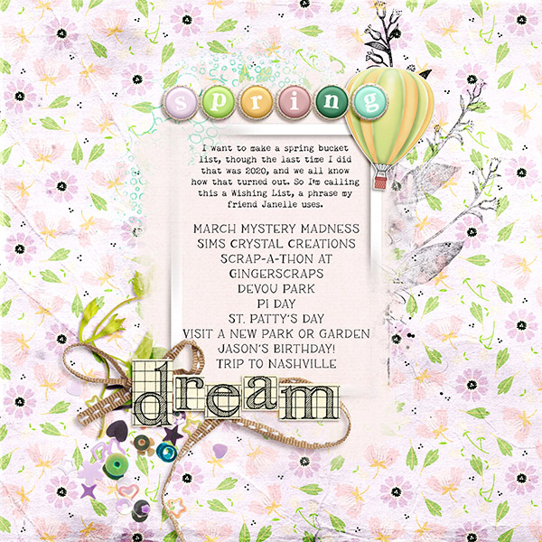Spring Wishing List