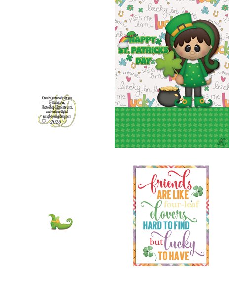 St Pat's card outside & inside