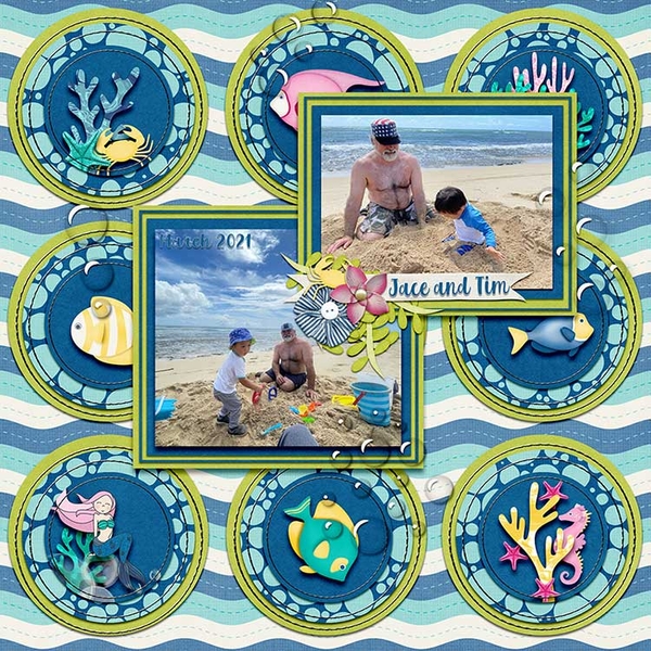 Stacked and Stitched Template Set