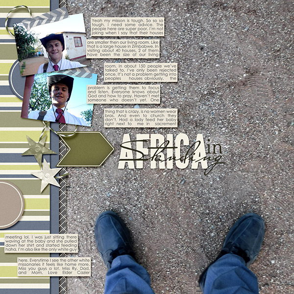 Standing in Africa Left