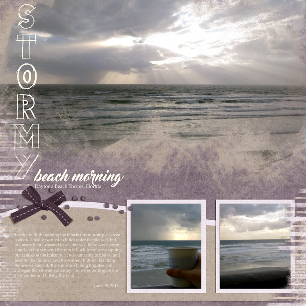 Stormy Beach Morning