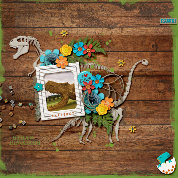 Straw Dinosaur